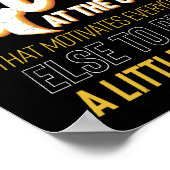 Fitness Gym Workout Motivation Womens Poster (Hoek)