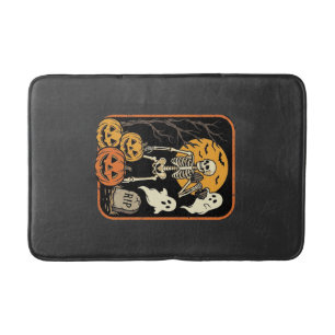 Fitness Halloween Skelet Geest Pompoen Workout D Badmat