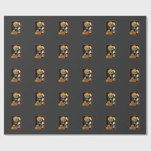 Fitness Halloween Skelet Geest Pompoen Workout D Cadeaupapier