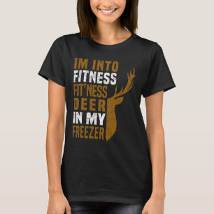 Fitness hert in mijn vriezer Grappig herten jagen T-shirt