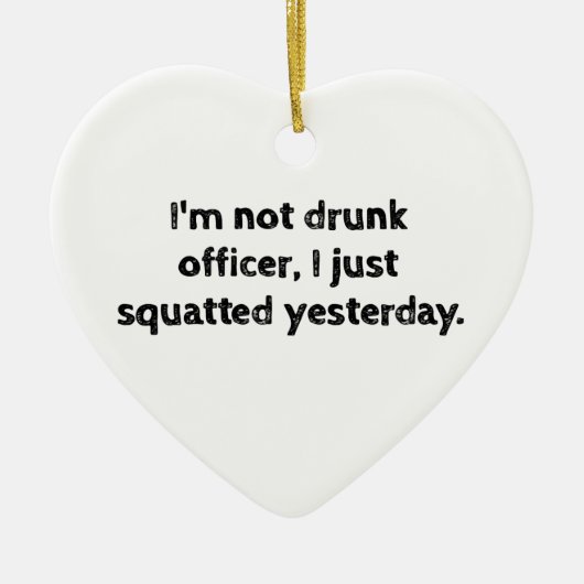 Fitness Humor Funny Workout Keramisch Ornament (Voorkant)