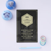 Fitness-industrie inspireerde moderne masculine flyer (Enkel)