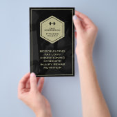 Fitness-industrie inspireerde moderne masculine flyer (Hand)