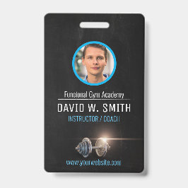 Fitness instructeur coach badge