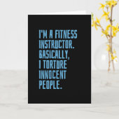 Fitness Instructor Kaart (Gele Bloem)