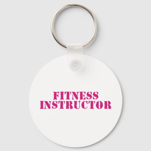Fitness Instructor/Roze Sleutelhanger (Voorkant)