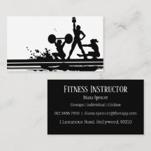 Fitness Instructor Visitekaartje