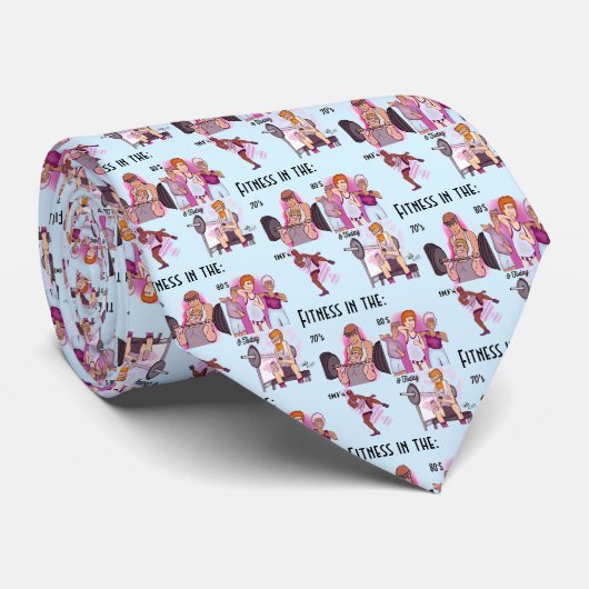 Fitness Lichtblauwe stropdas (Opgerold)
