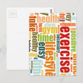 Fitness Lifestyle Briefkaart (Voorkant / Achterkant)