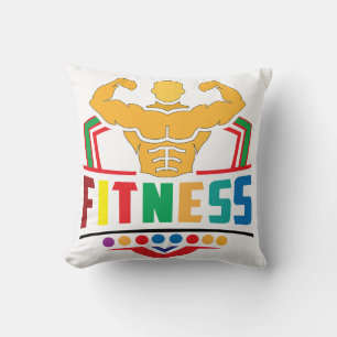 Fitness Lifestyle – Train Hard Blijf Sterk Kussen