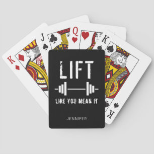 Fitness Lift alsof je het zwart-wit bedoelt Pokerkaarten