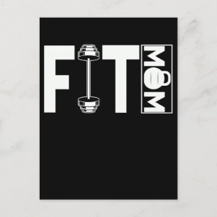 Fitness Mama Gym Weightlift mama Briefkaart