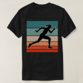Fitness Marathon Gym Retro Training Runner T-shirt (Design voorkant)