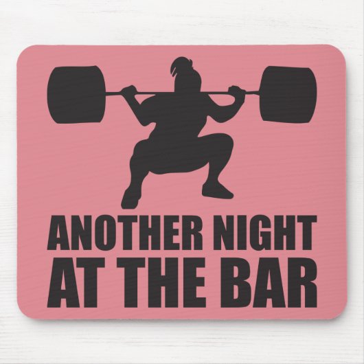 Fitness Meisje Workout Gym Muismat (Voorkant)