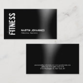 Fitness moderne Carte de visite de formateur perso (Devant / Derrière)