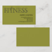 Fitness moderne Carte de visite de formation perso (Devant / Derrière)