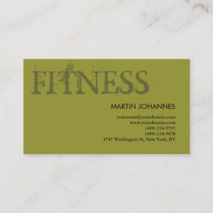 Fitness moderne Carte de visite de formation perso