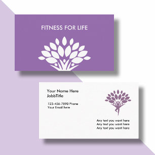 Fitness moderne Cartes de visite tendance