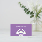 Fitness moderne Cartes de visite tendance (Debout devant)