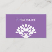 Fitness moderne Cartes de visite tendance (Devant)