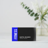 Fitness moderne Sport Blue Grey Carte de visite (Debout devant)