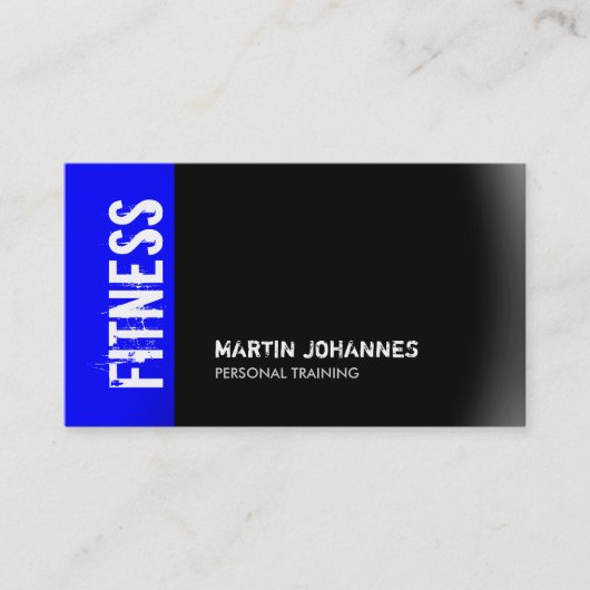Fitness moderne Sport Blue Grey Carte de visite (Devant)