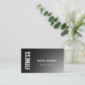 Fitness moderne Sport Carte de visite gris (Debout devant)