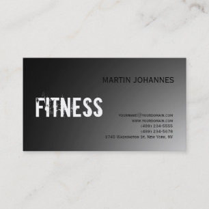 Fitness moderne Sport Carte de visite gris