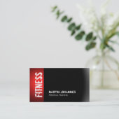 Fitness moderne Sport Red Grey Carte de visite (Debout devant)