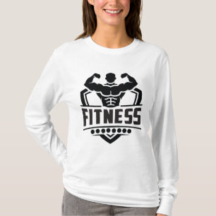 Fitness Motivatie Grafiek   Sterk & Actief Leven T-shirt