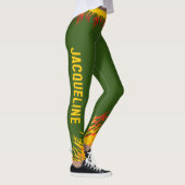 Fitness Motivatie GROEN Leggings (Rechts)