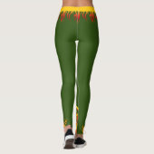 Fitness Motivatie GROEN Leggings (Achterkant)