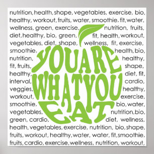 Fitness motivatie ontwerp poster