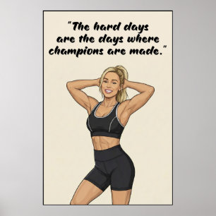 Fitness Motivatie Poster