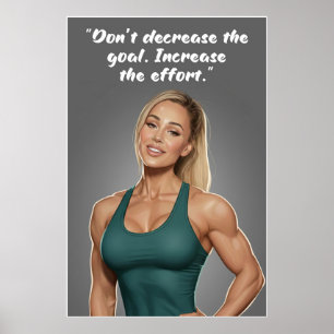 Fitness Motivatie Poster – Verhoog de Inspanning
