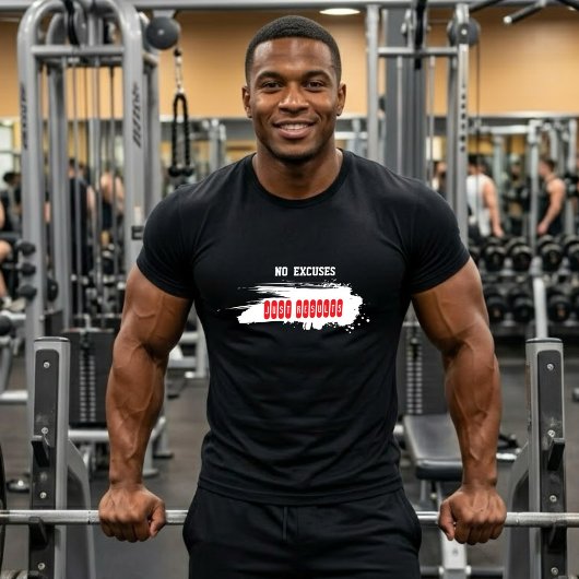 Fitness motivatie t-shirt