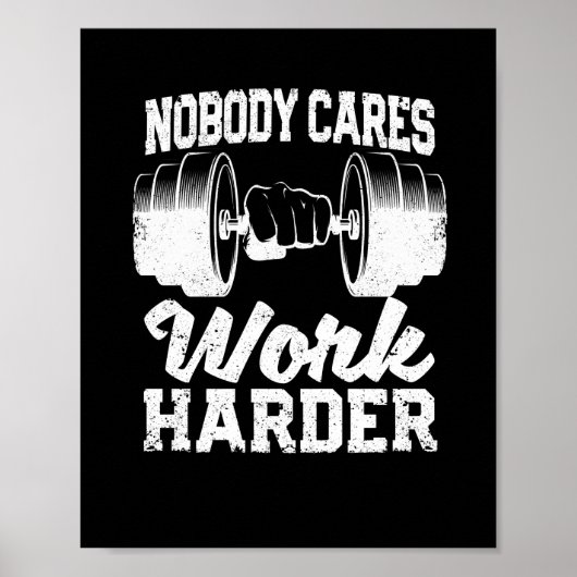 fitness motivatie training poster (Voorkant)