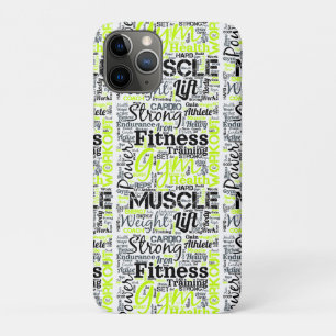 Fitness Motivatie Typografie Ontwerp iPhone 11 Pro Hoesje