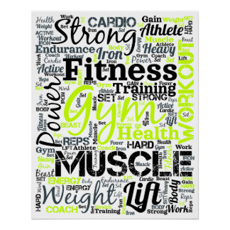Fitness Motivatie Typografie Ontwerp Perfect Poster