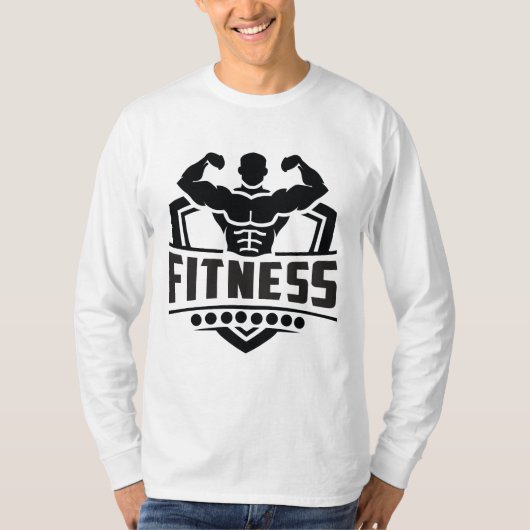 Fitness Motivation Graphic | Strong & Active Life T-shirt (Voorkant)
