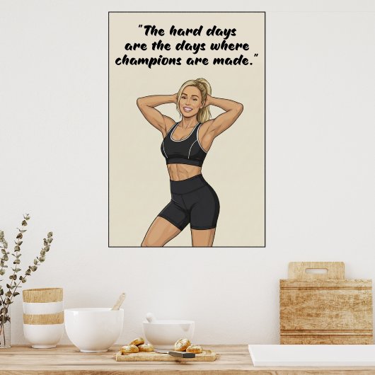 Fitness Motivation Poster  (Cuisine)