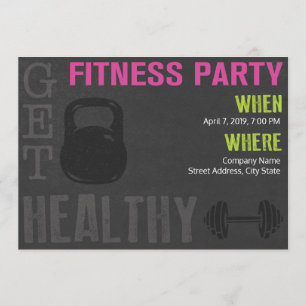 Fitness Party nodigt uit Kaart