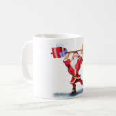 Fitness Père Noël Coffee Mug (Devant gauche)