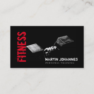 Fitness Personal Trainer Bodybuilding Modern Sharp Visitekaartje