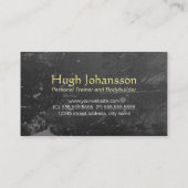 Fitness Personal Trainer Bold Text Dumbbell Logo Visitekaartje (Achterkant)