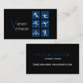 Fitness, Personal Trainer, Carte de visite (Devant / Derrière)