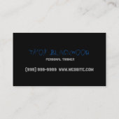 Fitness, Personal Trainer, Carte de visite (Dos)