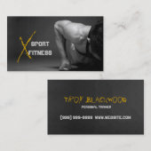 Fitness, Personal Trainer, Carte de visite (Devant / Derrière)