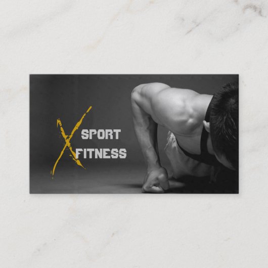 Fitness, Personal Trainer, Carte de visite (Devant)
