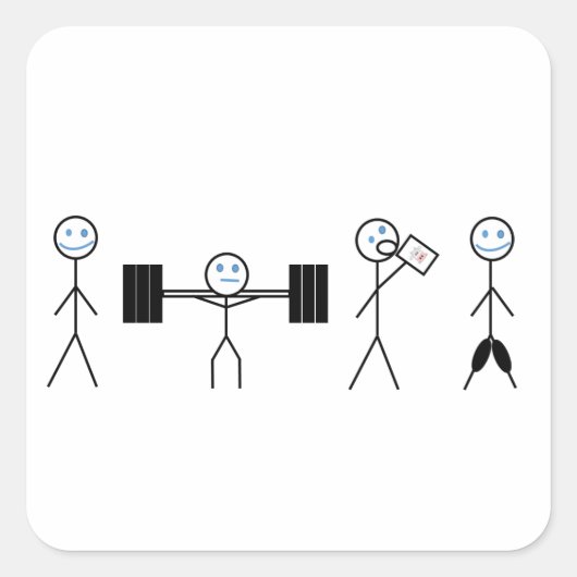 Fitness Personal Trainer Coach Sticker (Voorkant)